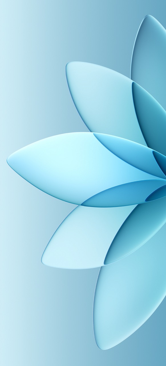 Blue Petal Folds wallpaper
