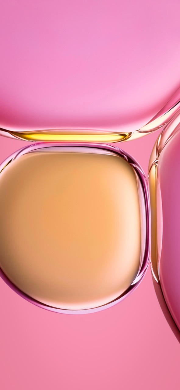Pink Glass Bubbles wallpaper