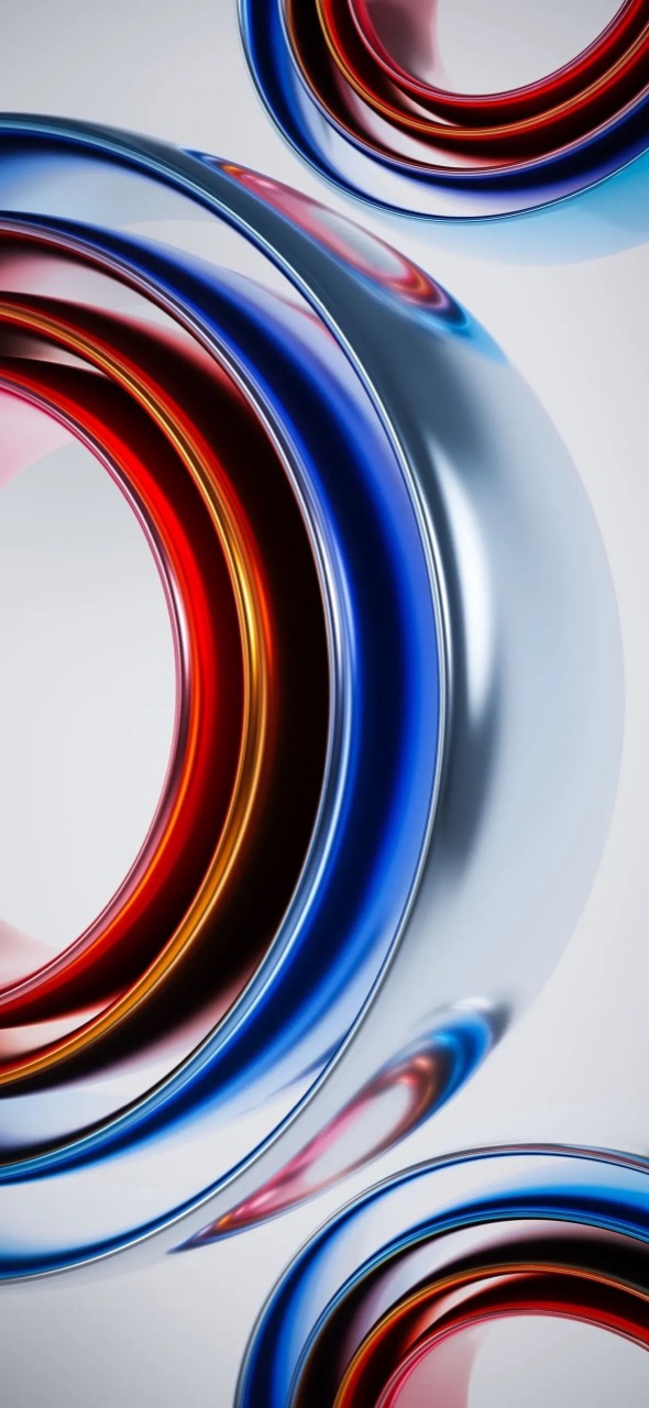 Chrome Orbit Rings