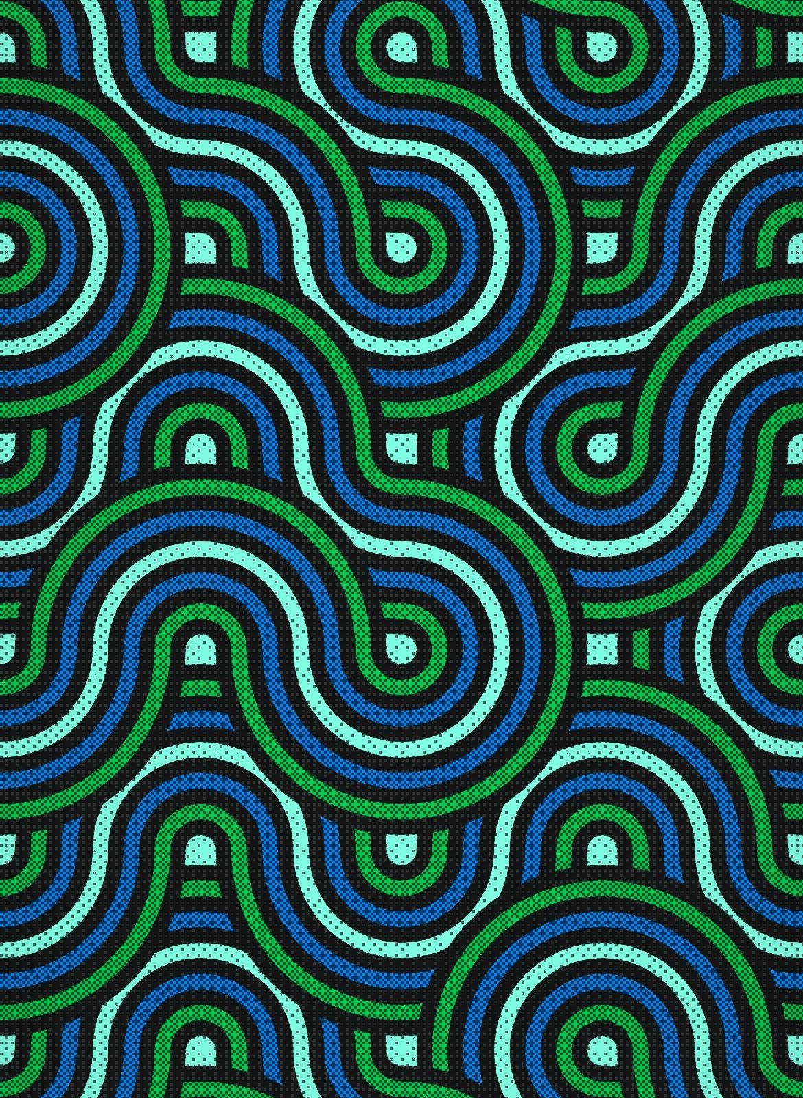 Green Maze Pattern