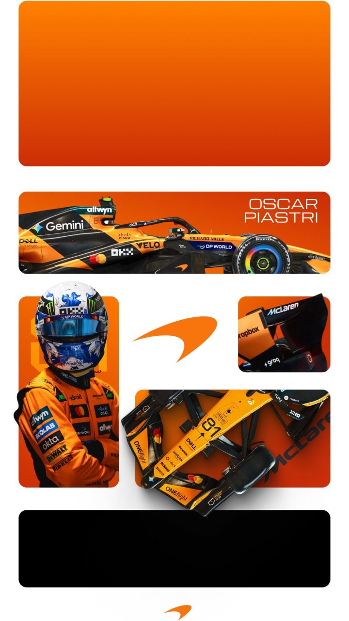 Orange Racing Collage