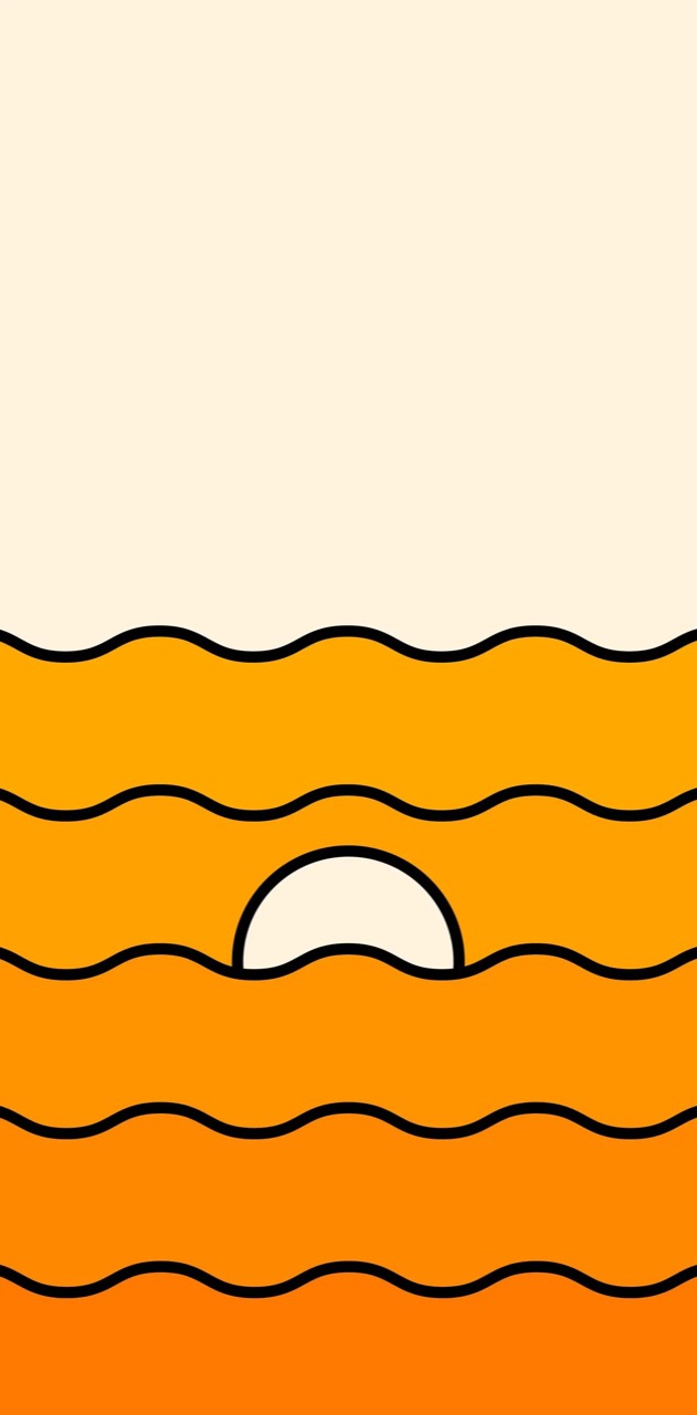 Orange Wave Sun