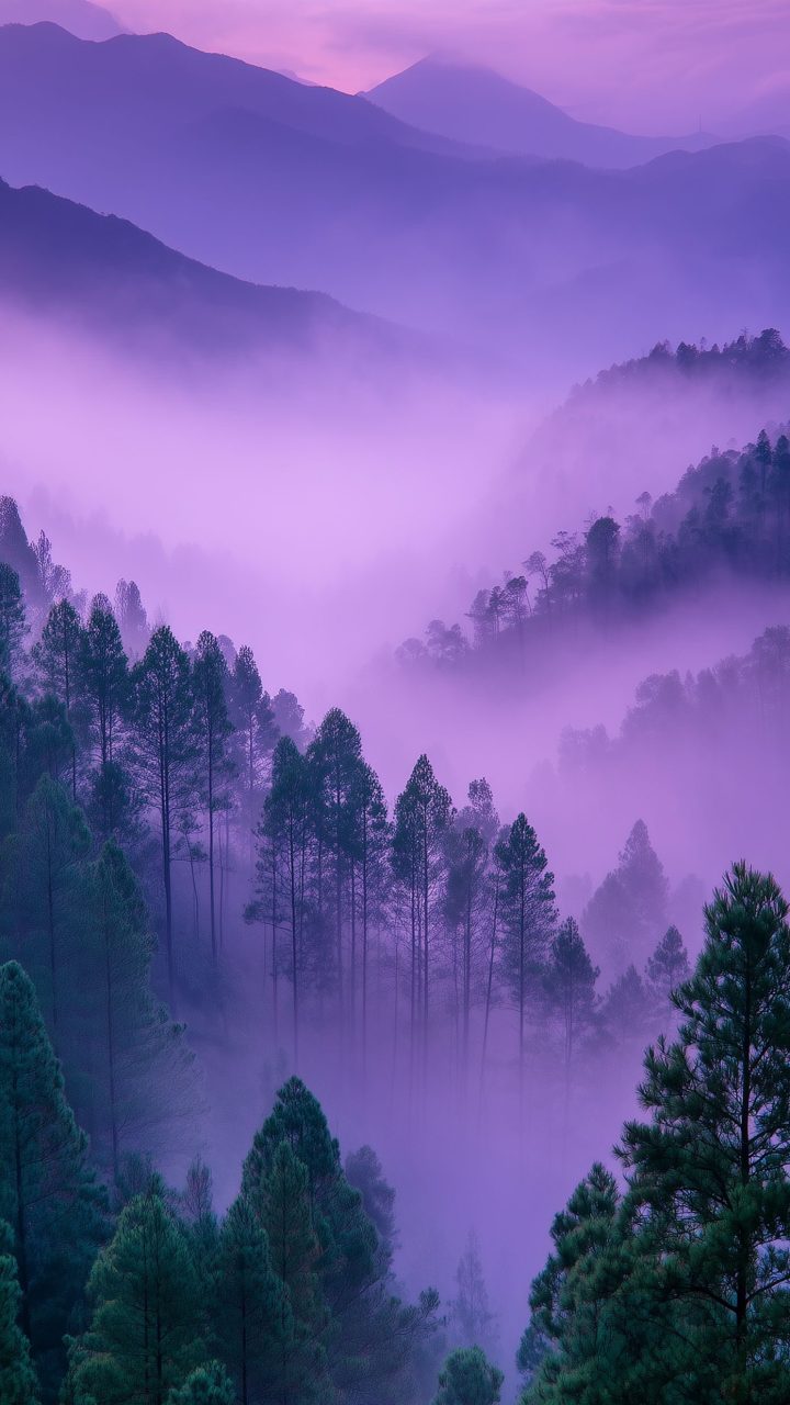 Purple Mist Forest