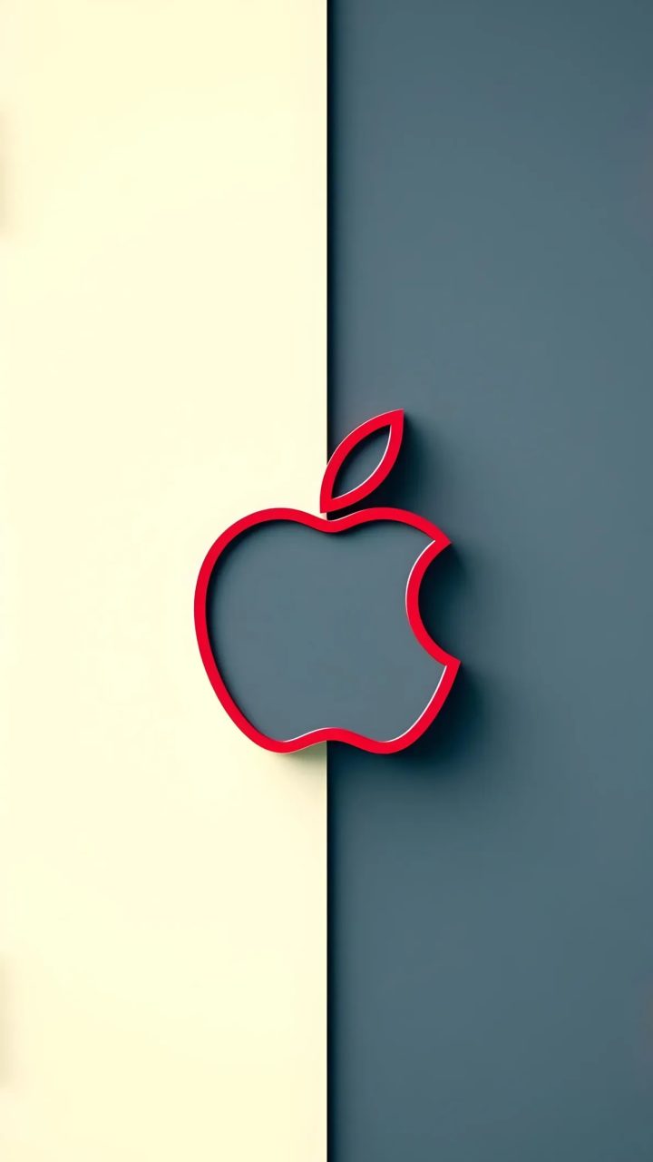 Red Apple Outline
