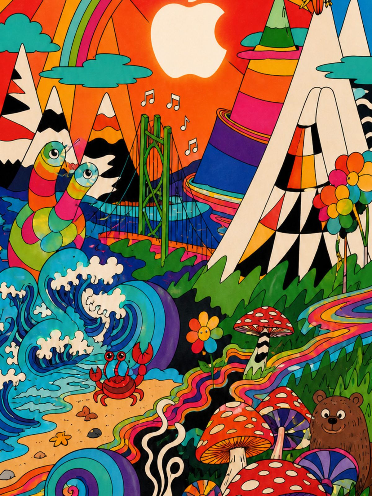 Apple Rainbow Wonderland