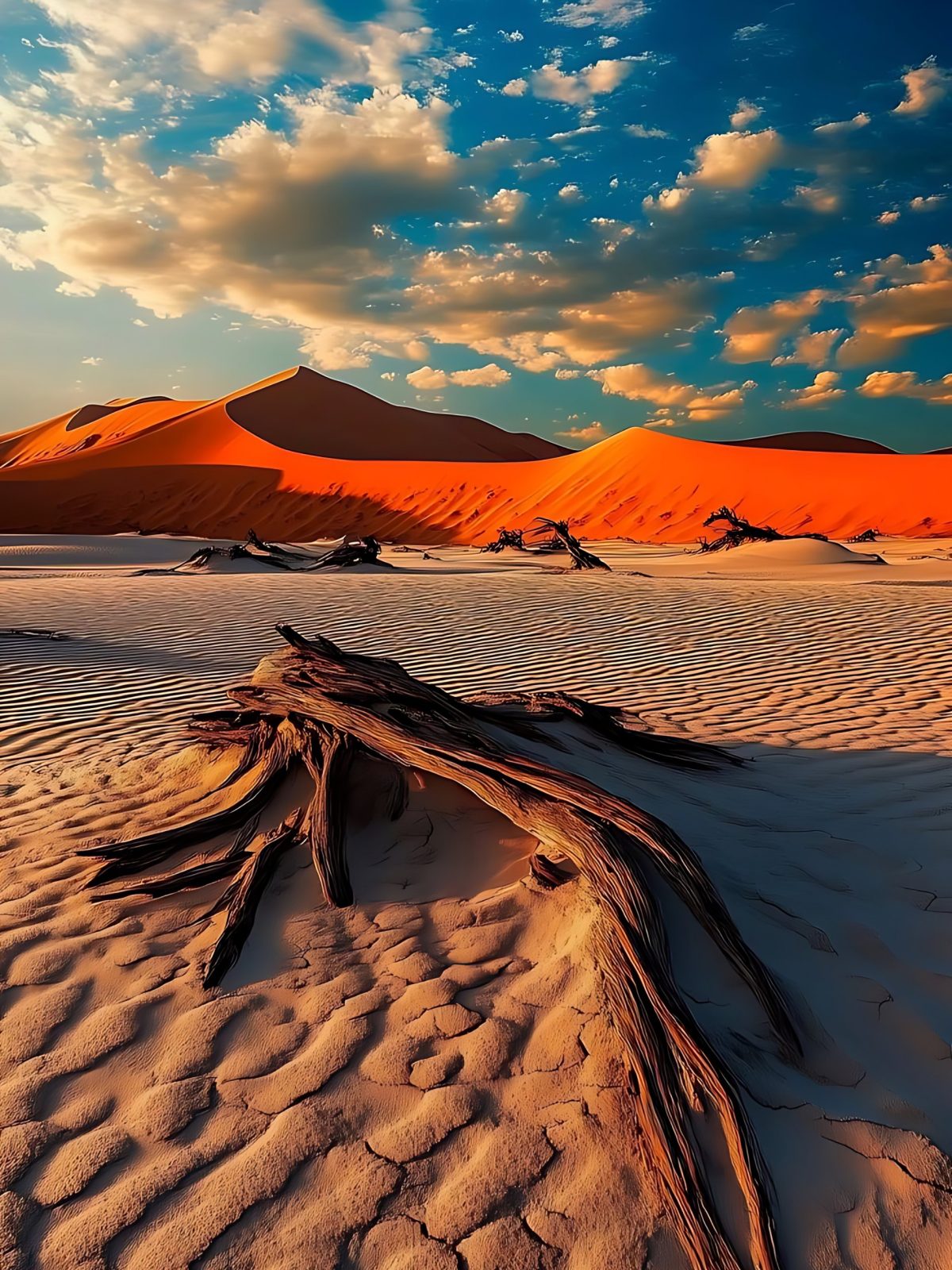 Ember Desert Dunes wallpaper for iPhone and Android