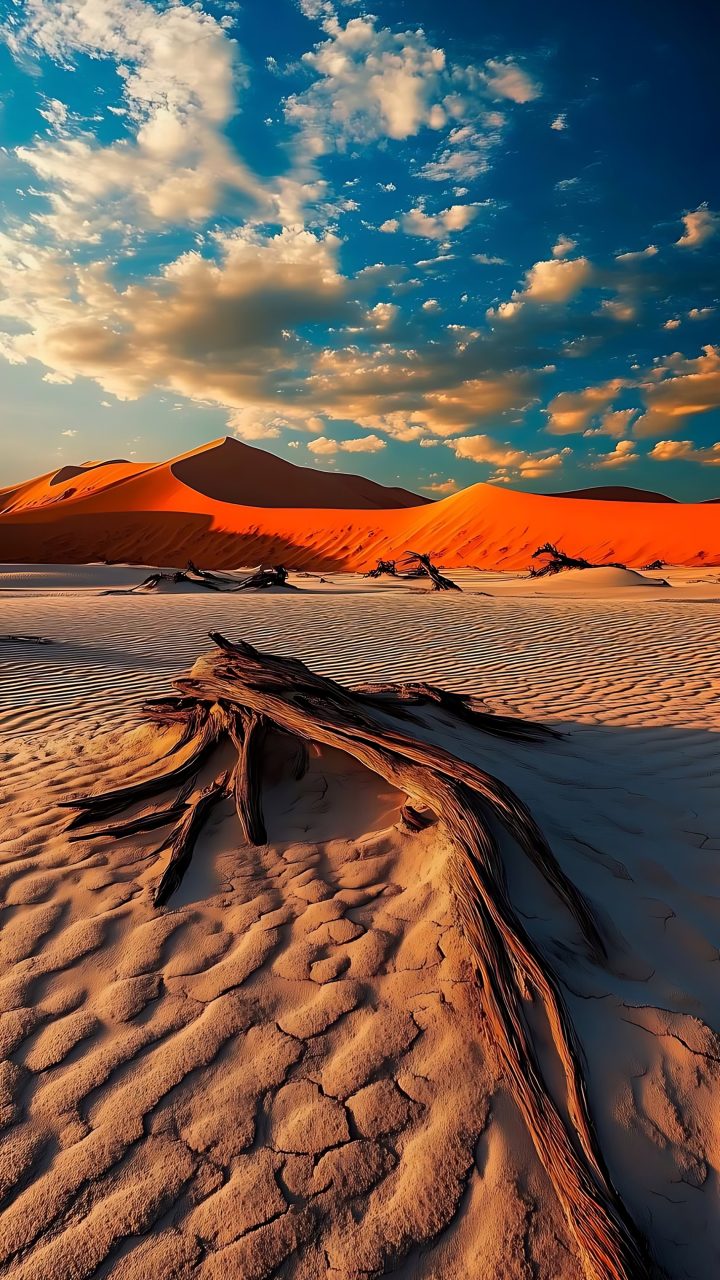 Ember Desert Dunes wallpaper for iPhone and Android