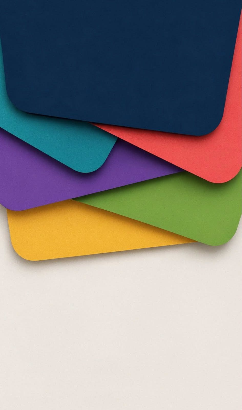 Layered Color Cards wallpaper for iPhone and Android
