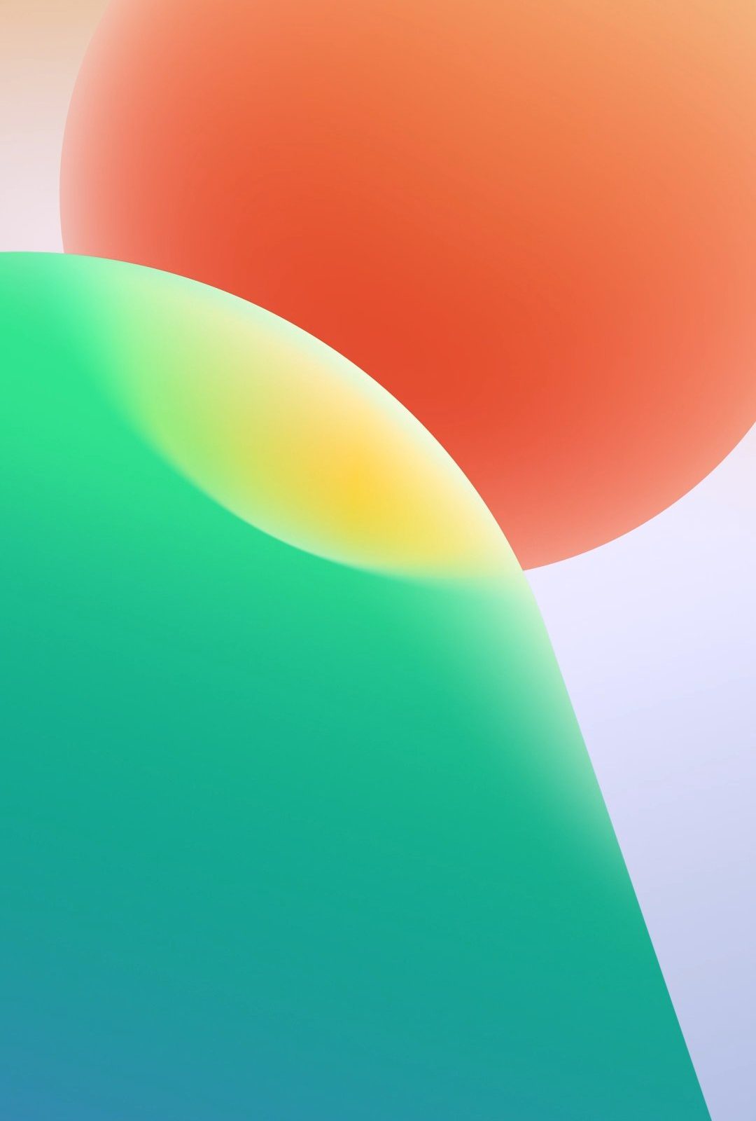Melon Mint Soft Forms wallpaper for iPhone and Android