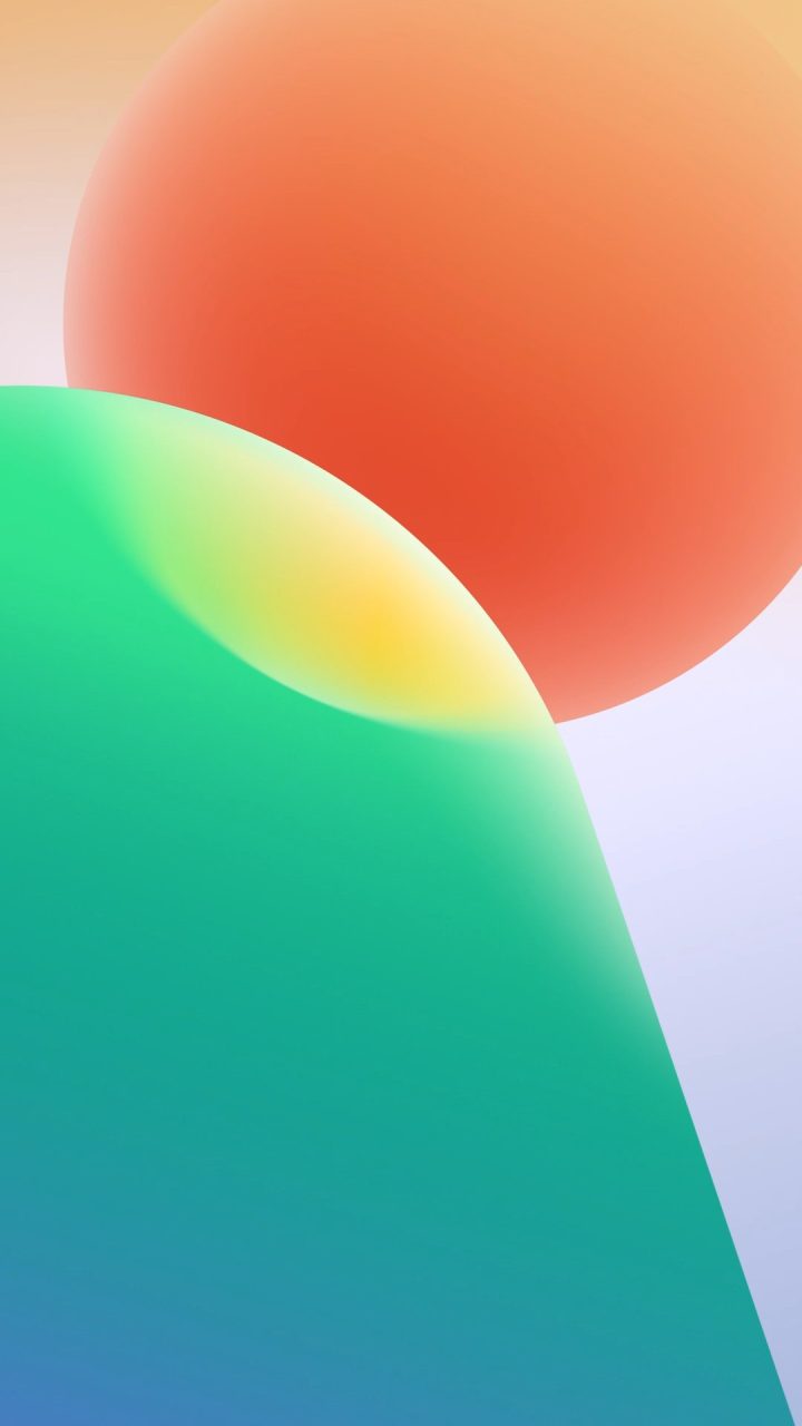 Melon Mint Soft Forms wallpaper for iPhone and Android