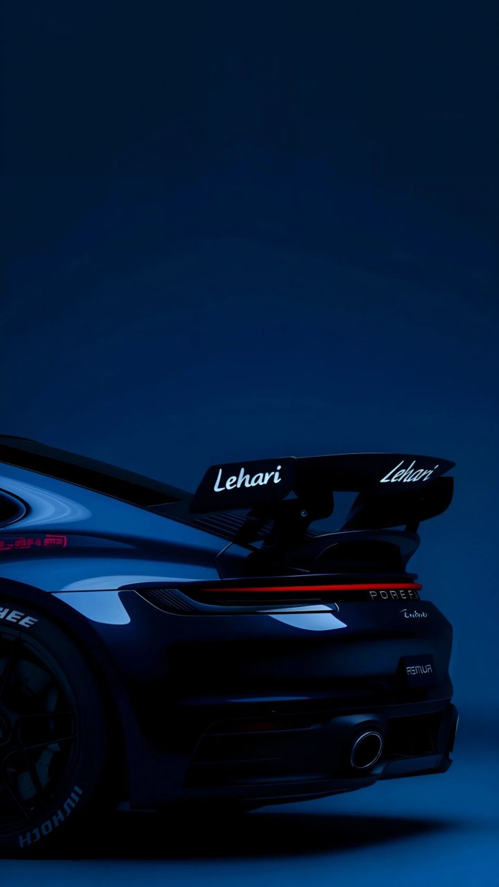 Midnight Porsche Aero wallpaper for iPhone and Android