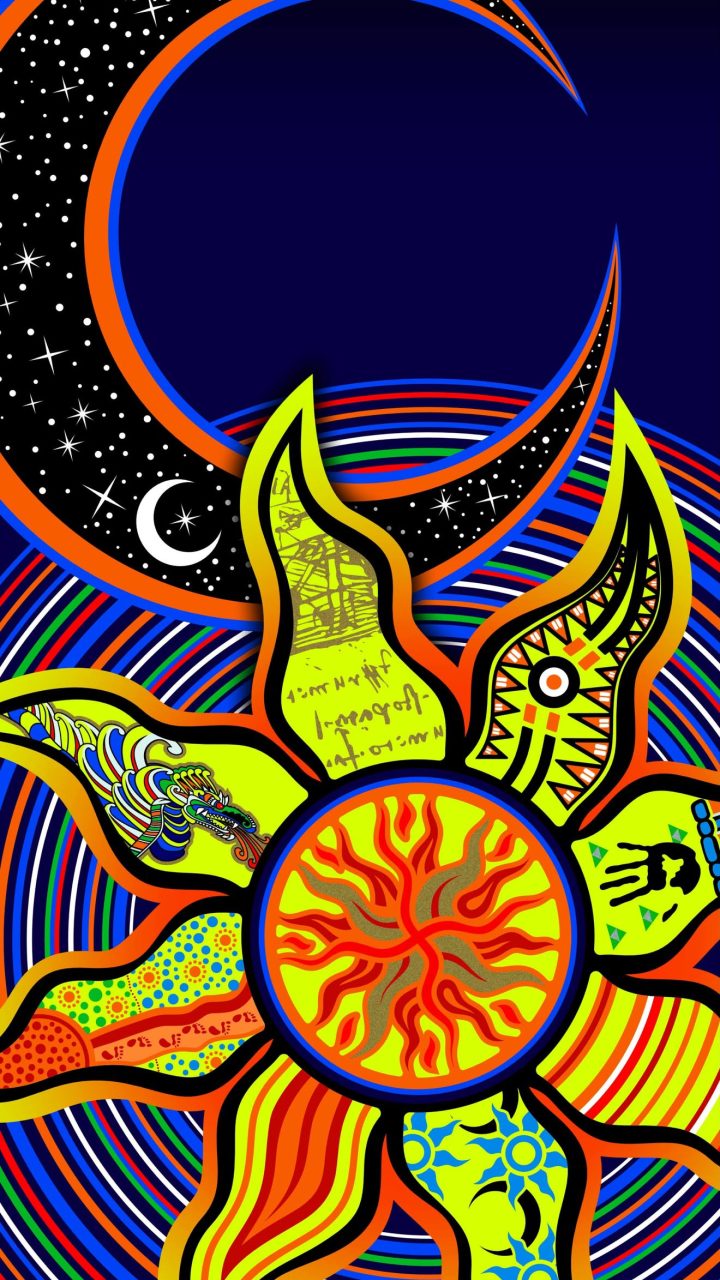 Solar Folklore Bloom wallpaper for iPhone and Android