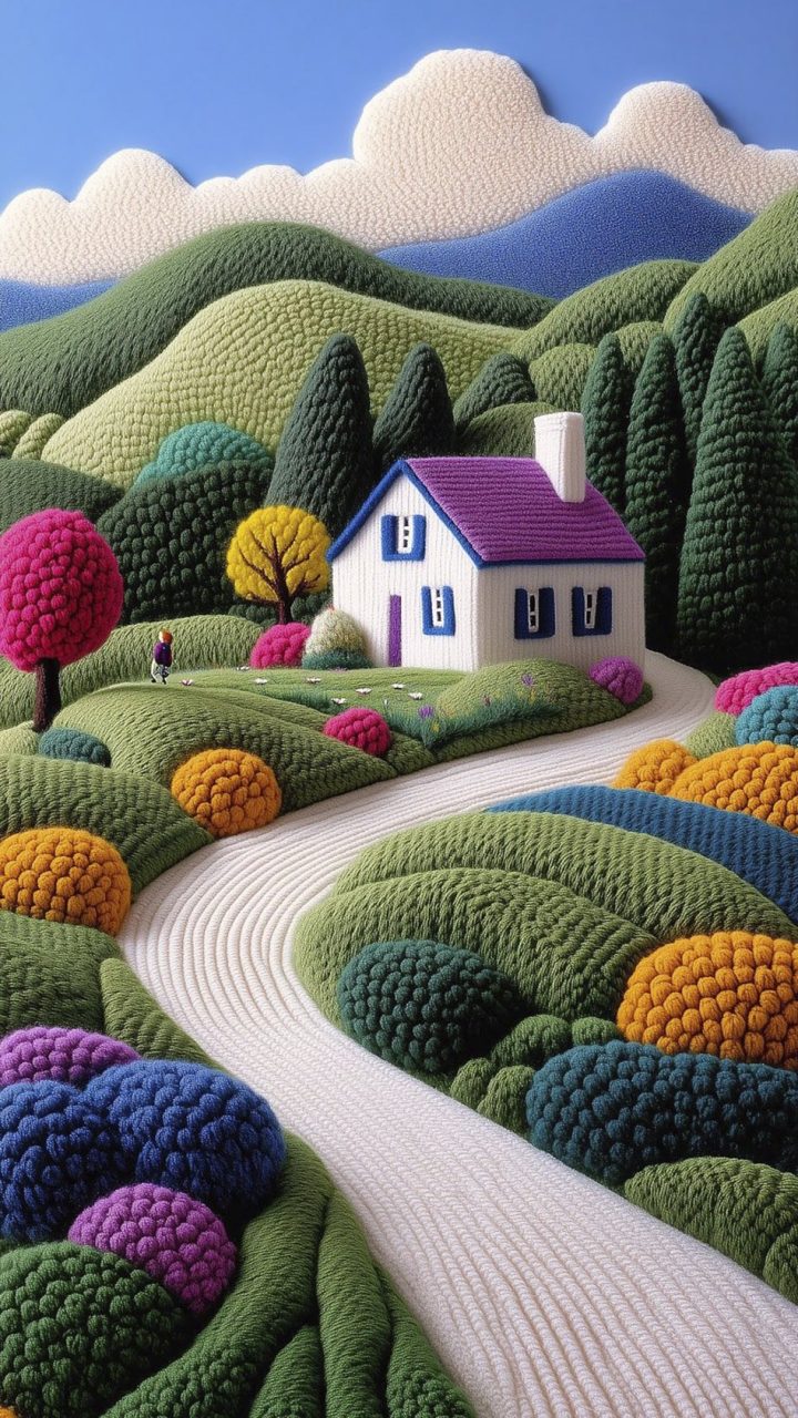 Woolen Hills Cottage wallpaper for iPhone and Android