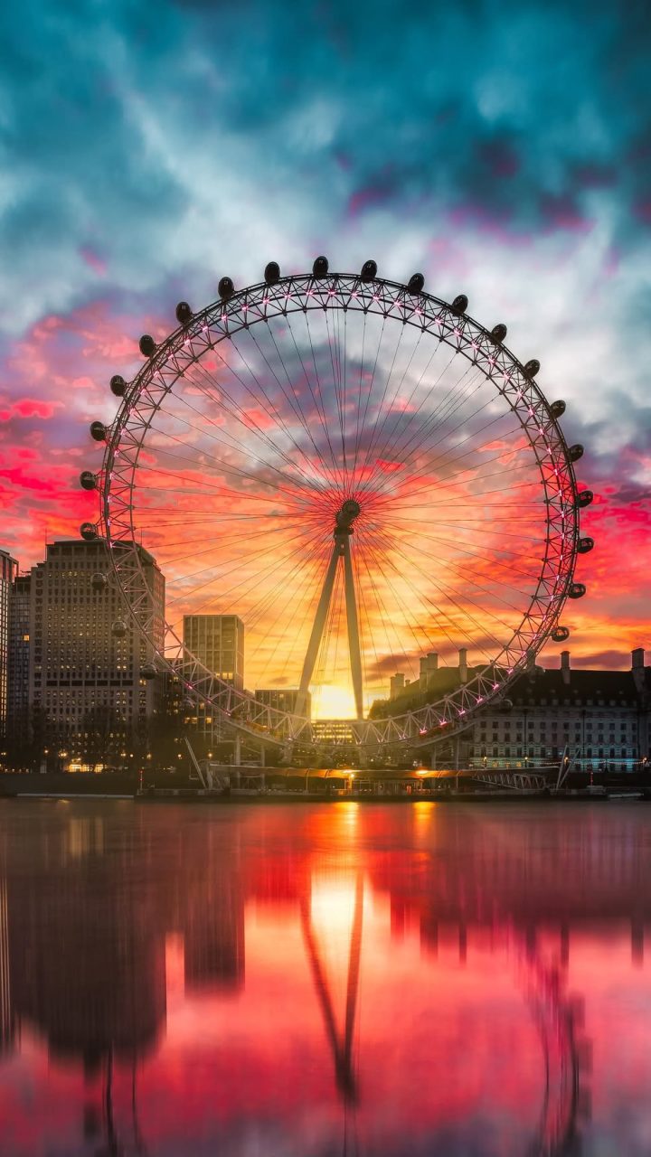 London Eye Sunset