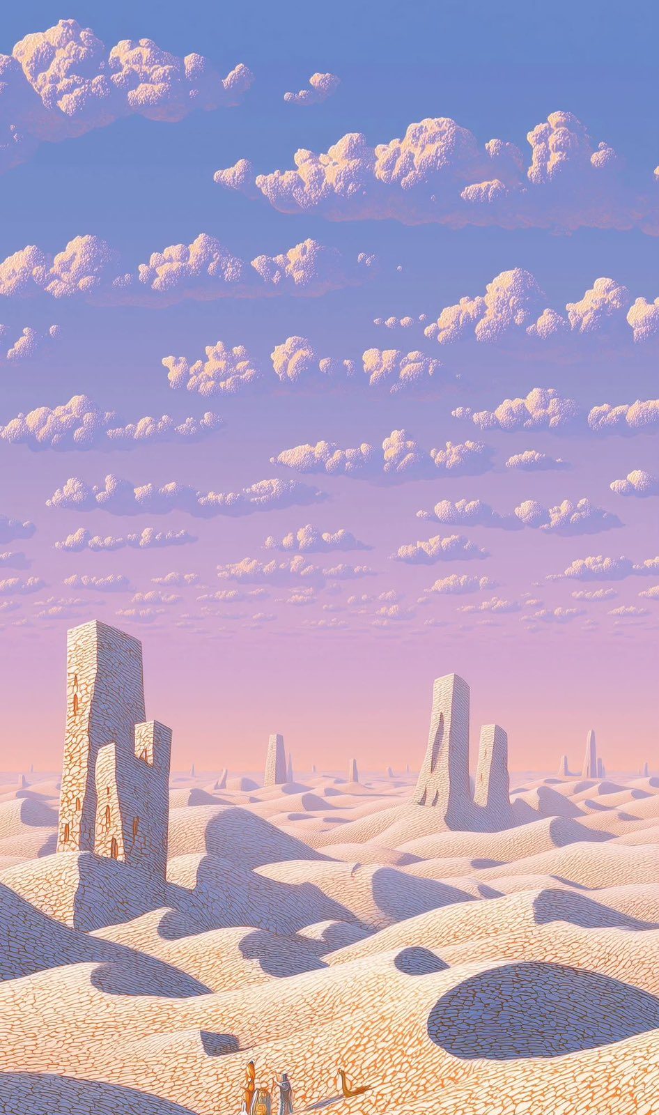Pastel Desert Monoliths